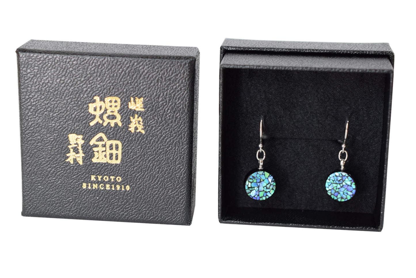 螺鈿ピアス フラグメント S GRN