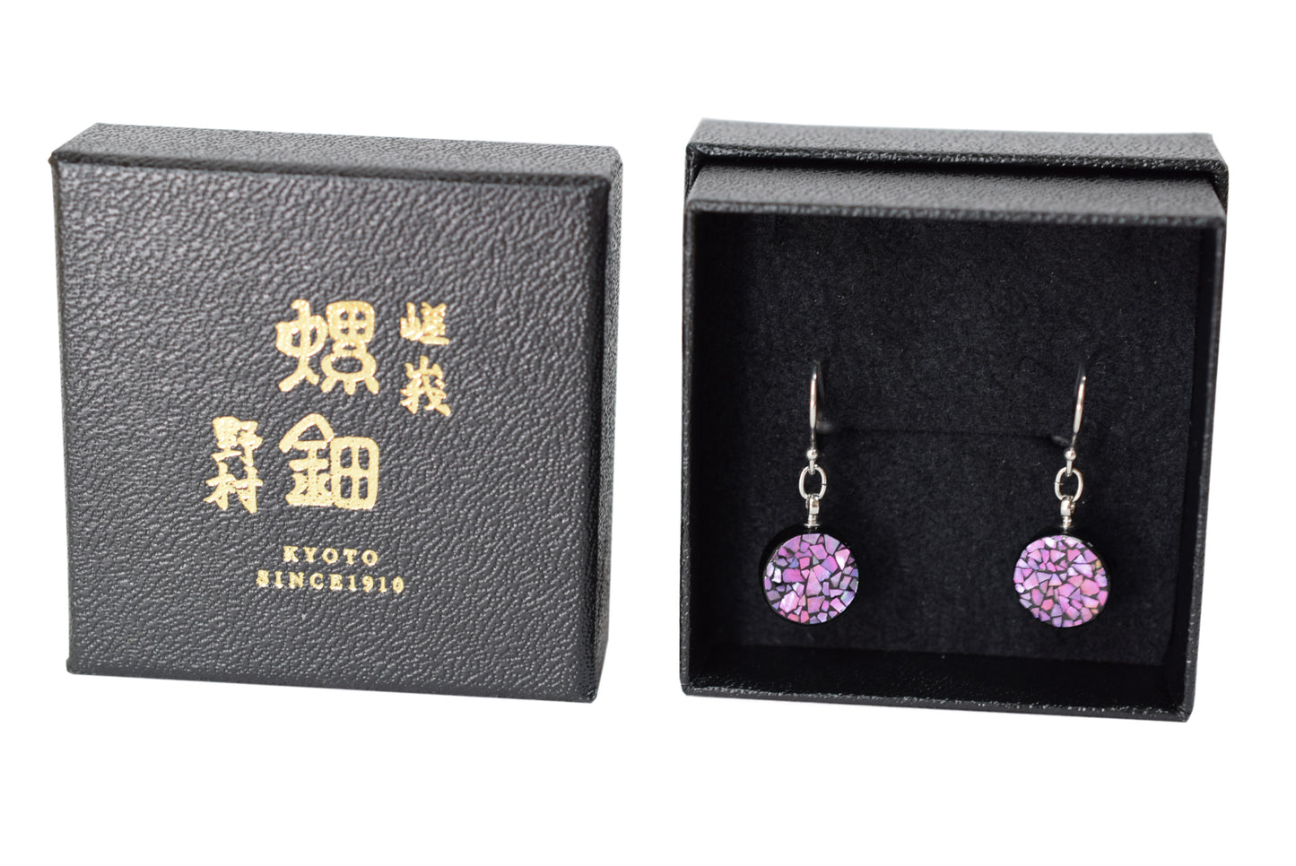 螺鈿ピアス フラグメント S PNK