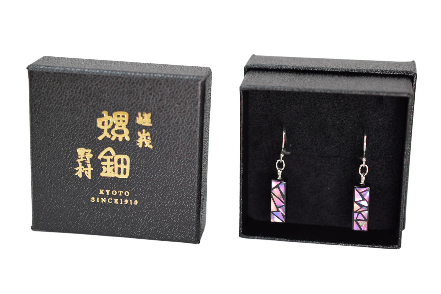 螺鈿ピアス そら S PNK