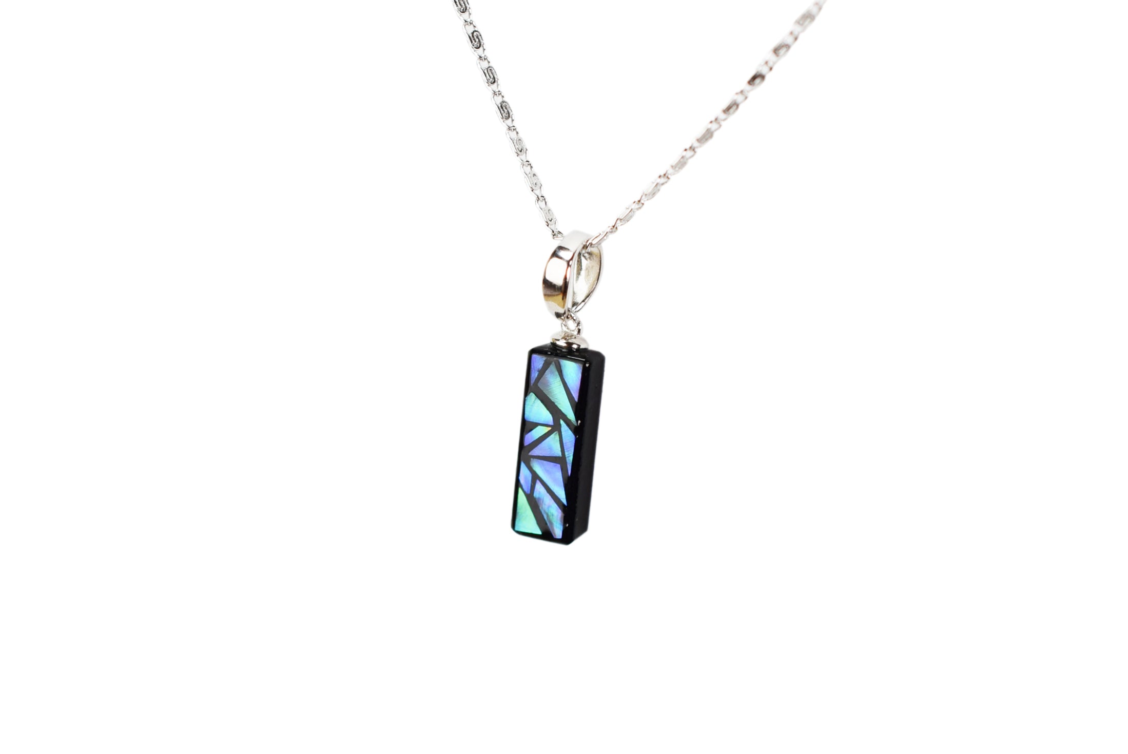 綾礼 Cocco きらきら 手作り螺鈿ネックレスピアス SAGARADEN NOMURA - mother-of-pearl inlay jewelry