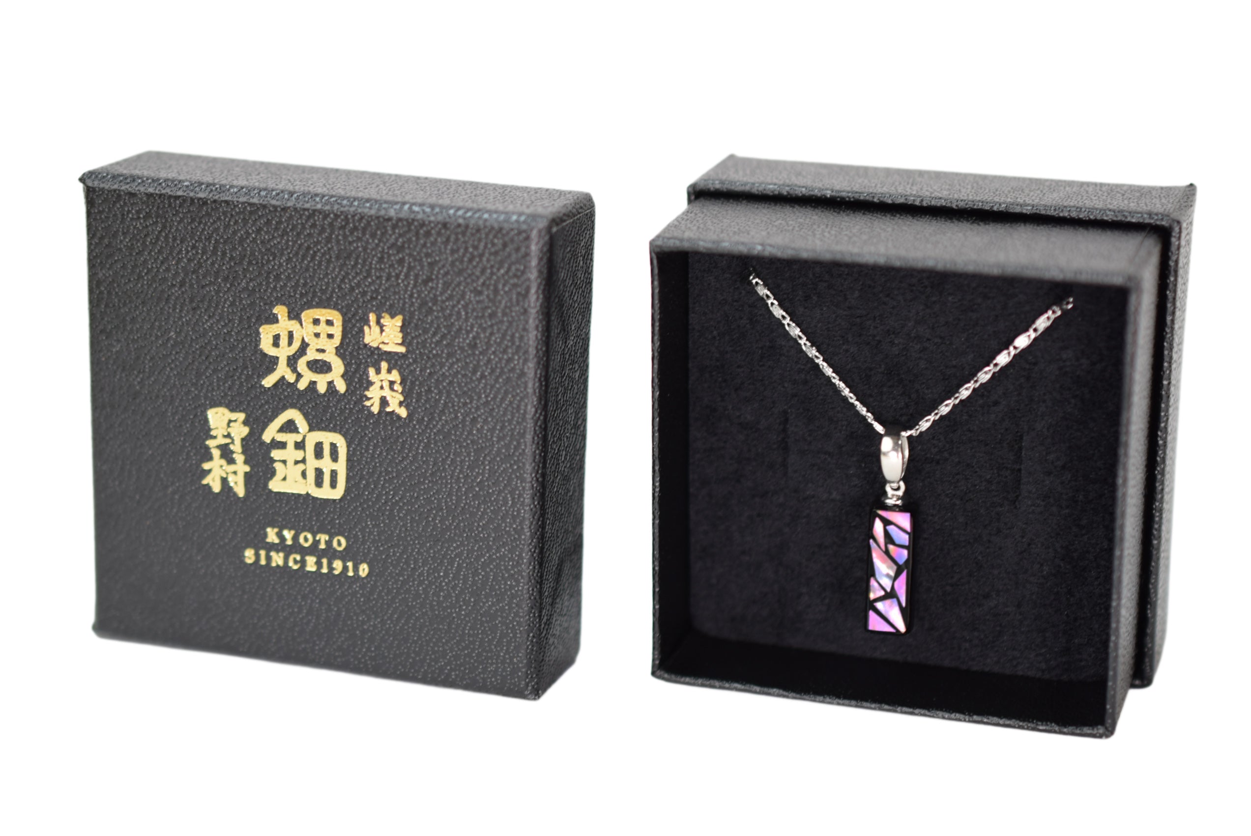 嵯峨螺鈿野村 琥珀 螺鈿細工 ネックレス SILVER925 箱あり 螺鈿ネックレス そら S PNK – SAGARADEN NOMURA