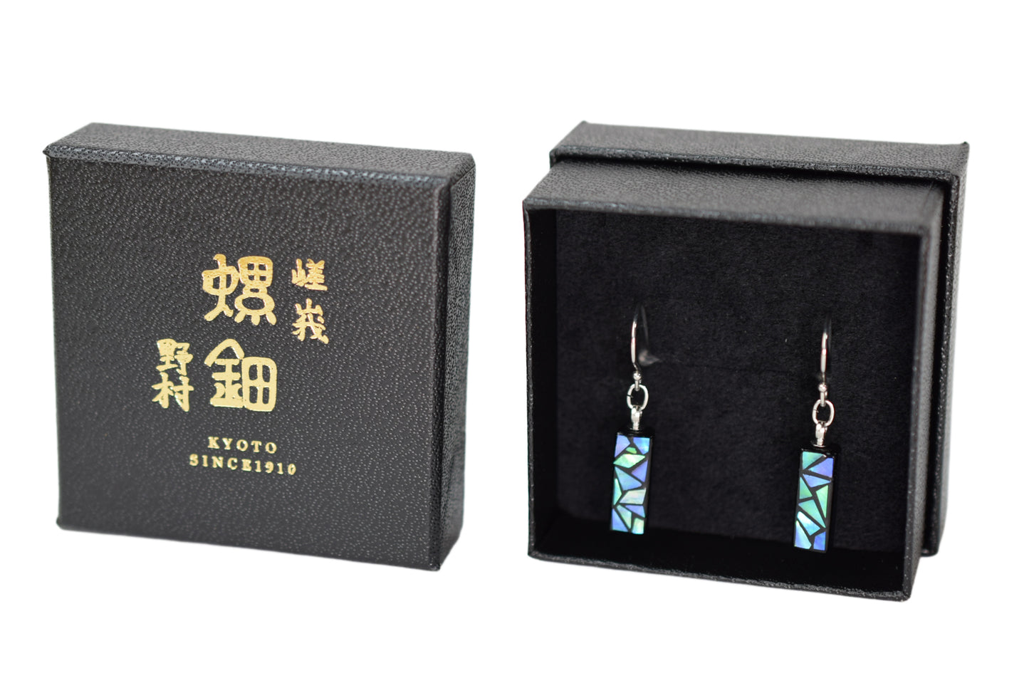 螺鈿ピアス そら S GRN